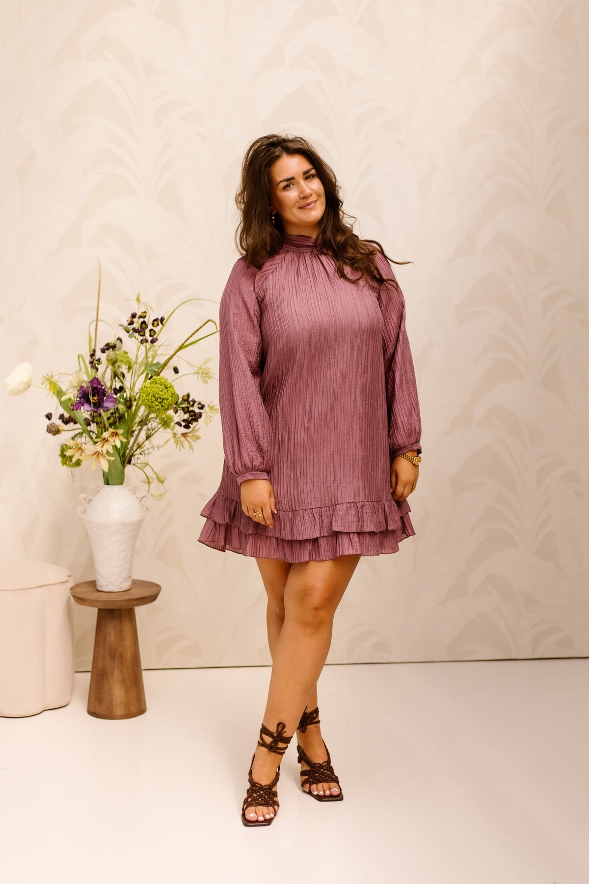 AimeeRC Dress Darkrose - Bij Keesje - Rinascimento - Jurk