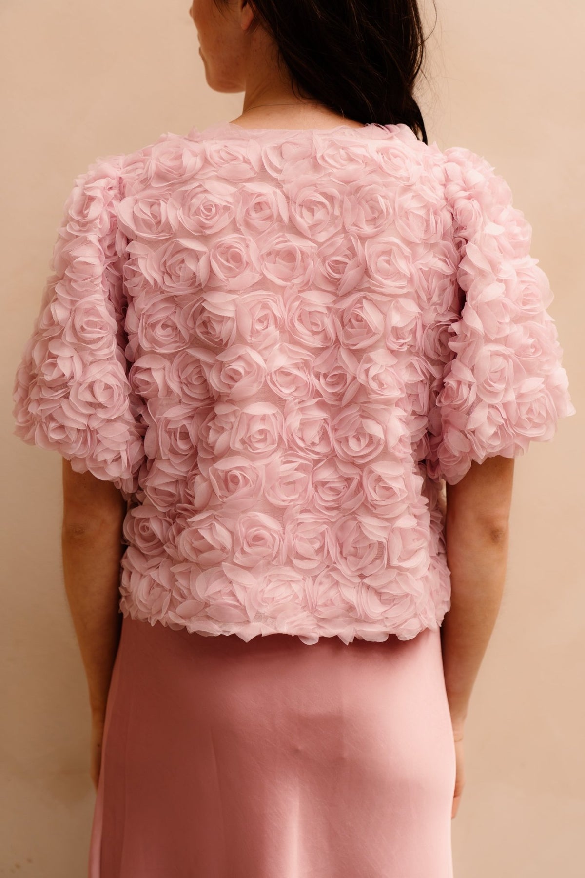 Aisa flower blouse rose - Bij Keesje - Neo Noir - Blouse