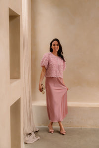 Aisa flower blouse rose - Bij Keesje - Neo Noir - Blouse