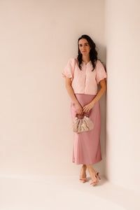 Aisa soft brocade blouse light pink - Bij Keesje - Neo Noir - Blouse