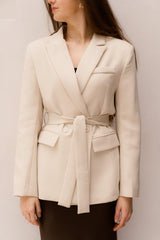 Aisha Ceintuur Blazer Beige