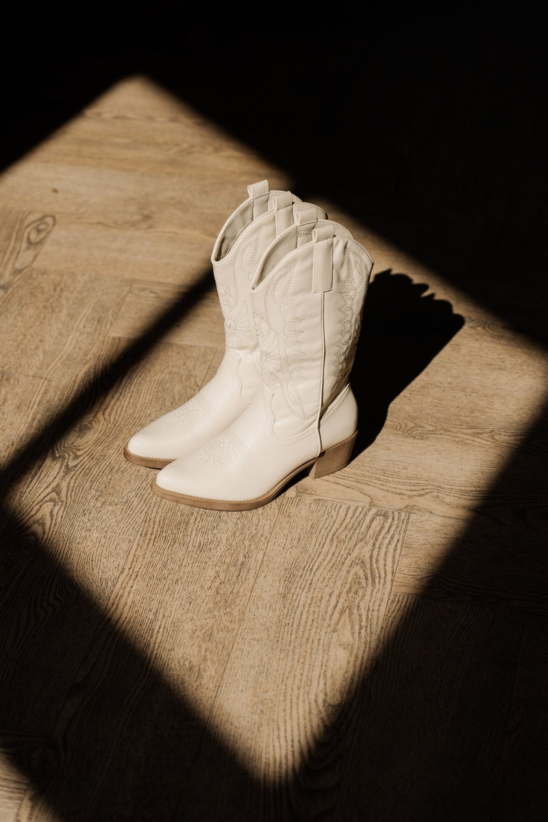Albufeira cowboy boot beige - Bij Keesje - Bij Keesje