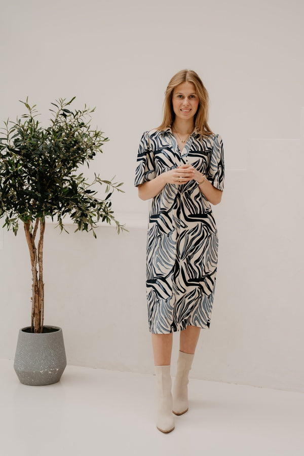 Alette Sand/light Jeans Blue - Bij Keesje - G - maxx - Jurk