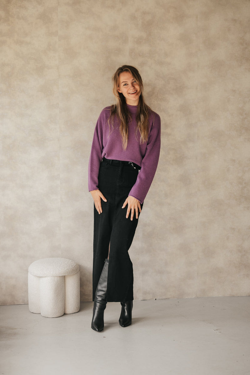 Alexandre Laurent sweater purple - Bij Keesje