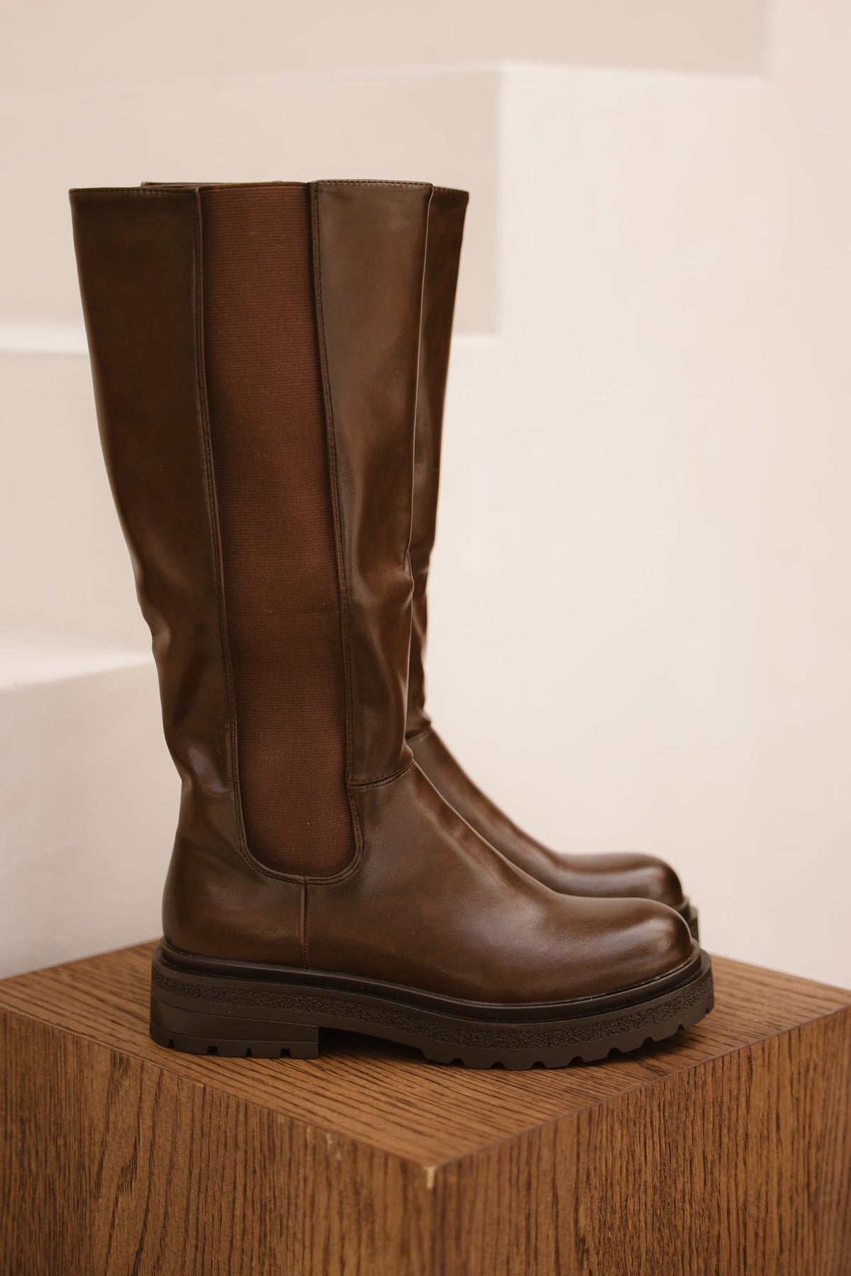 Algarve high boots brown - Bij Keesje - Bij Keesje