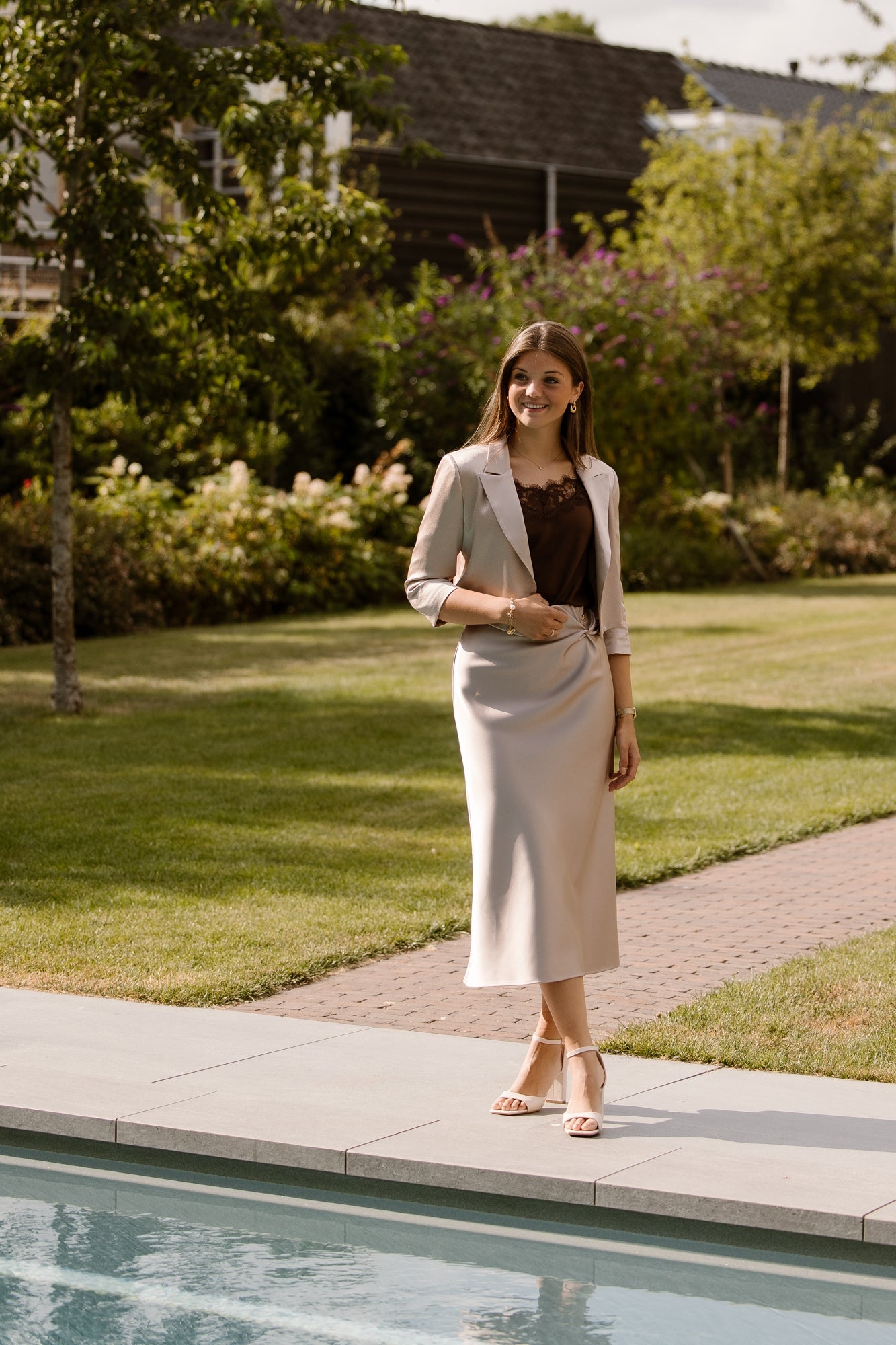 AlisaRC Skirt Tortora Beige - Bij Keesje - Rinascimento - Rok