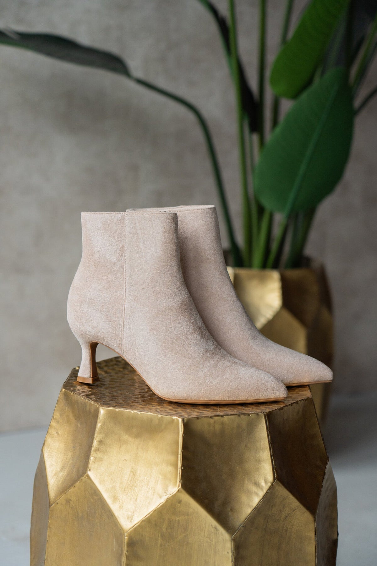 Almere short heel beige - Bij Keesje - Bij Keesje