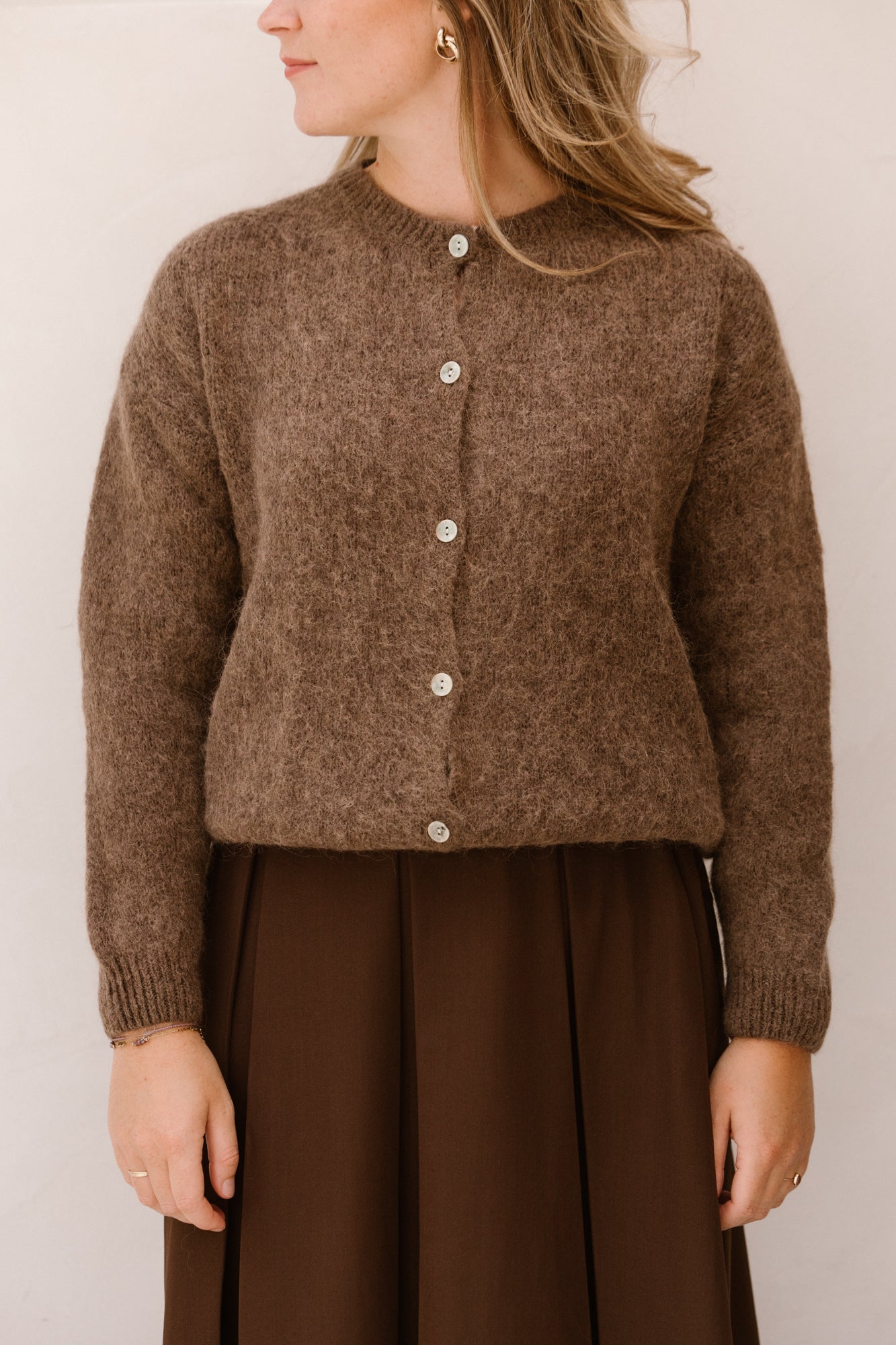 Alpaca vestje bruin - Bij Keesje - Bij Keesje