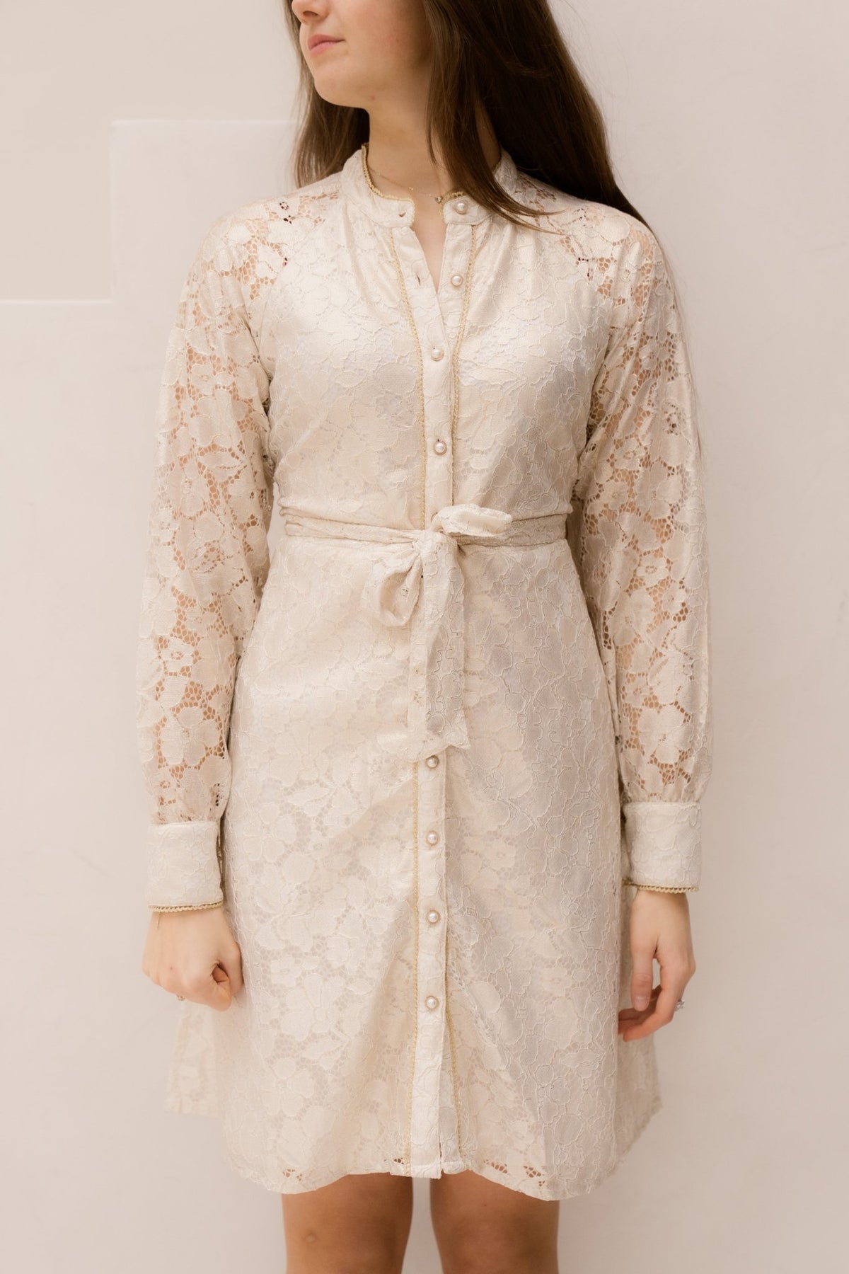 Amana dress gold - Bij Keesje - Bij Keesje