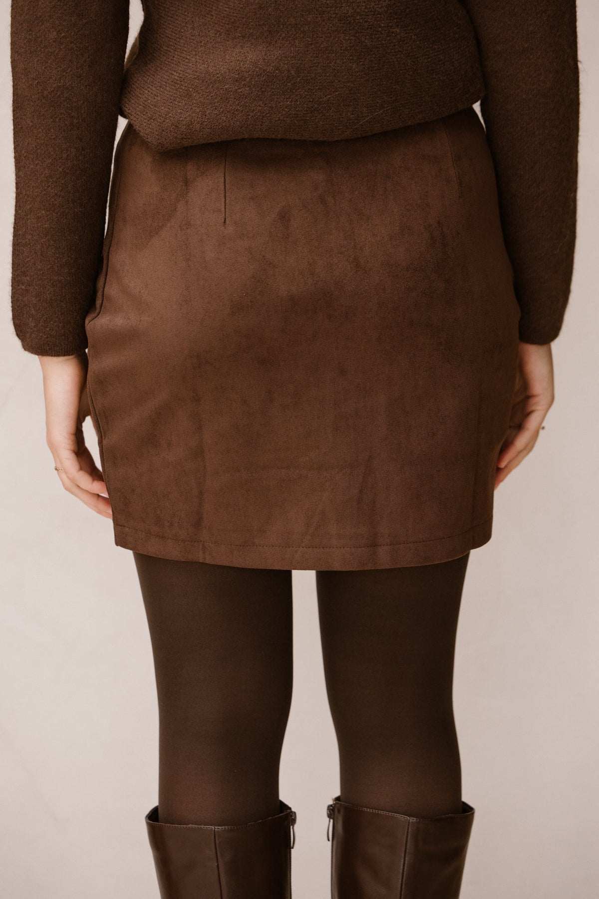 Amelia skirt short suede - Bij Keesje - Bij Keesje