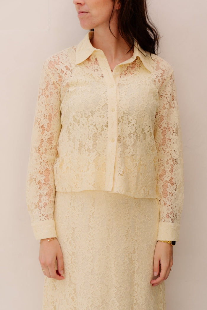 Amolina blouse butter yellow - Bij Keesje - Ange - blouse