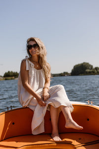 Amy bow dress beige - Bij Keesje - Bij Keesje - Jurk