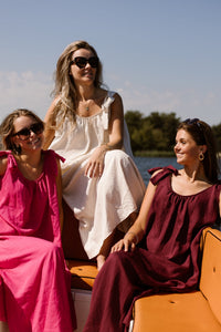 Amy bow dress beige - Bij Keesje - Bij Keesje - Jurk