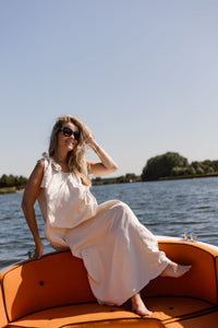 Amy bow dress beige - Bij Keesje - Bij Keesje - Jurk