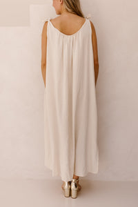 Amy bow dress beige - Bij Keesje - Bij Keesje - Jurk