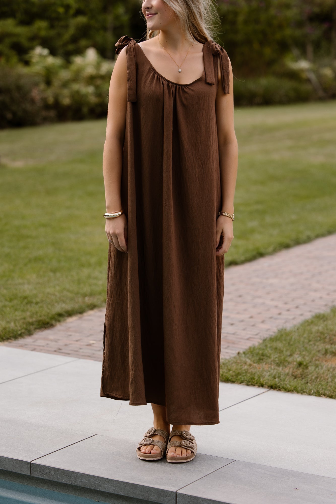 Amy Bow Dress Brown - Bij Keesje - Bij Keesje - jurk
