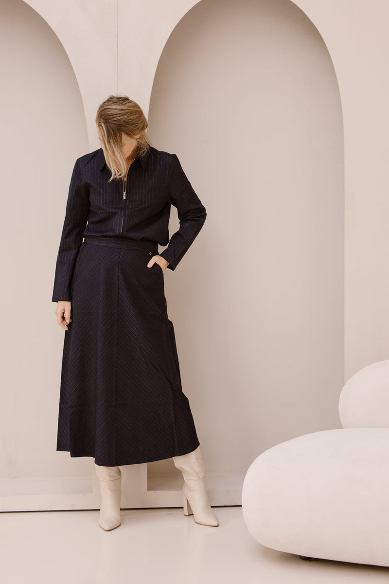 Anahi Skirt Dark Night Blue - Bij Keesje - G - maxx