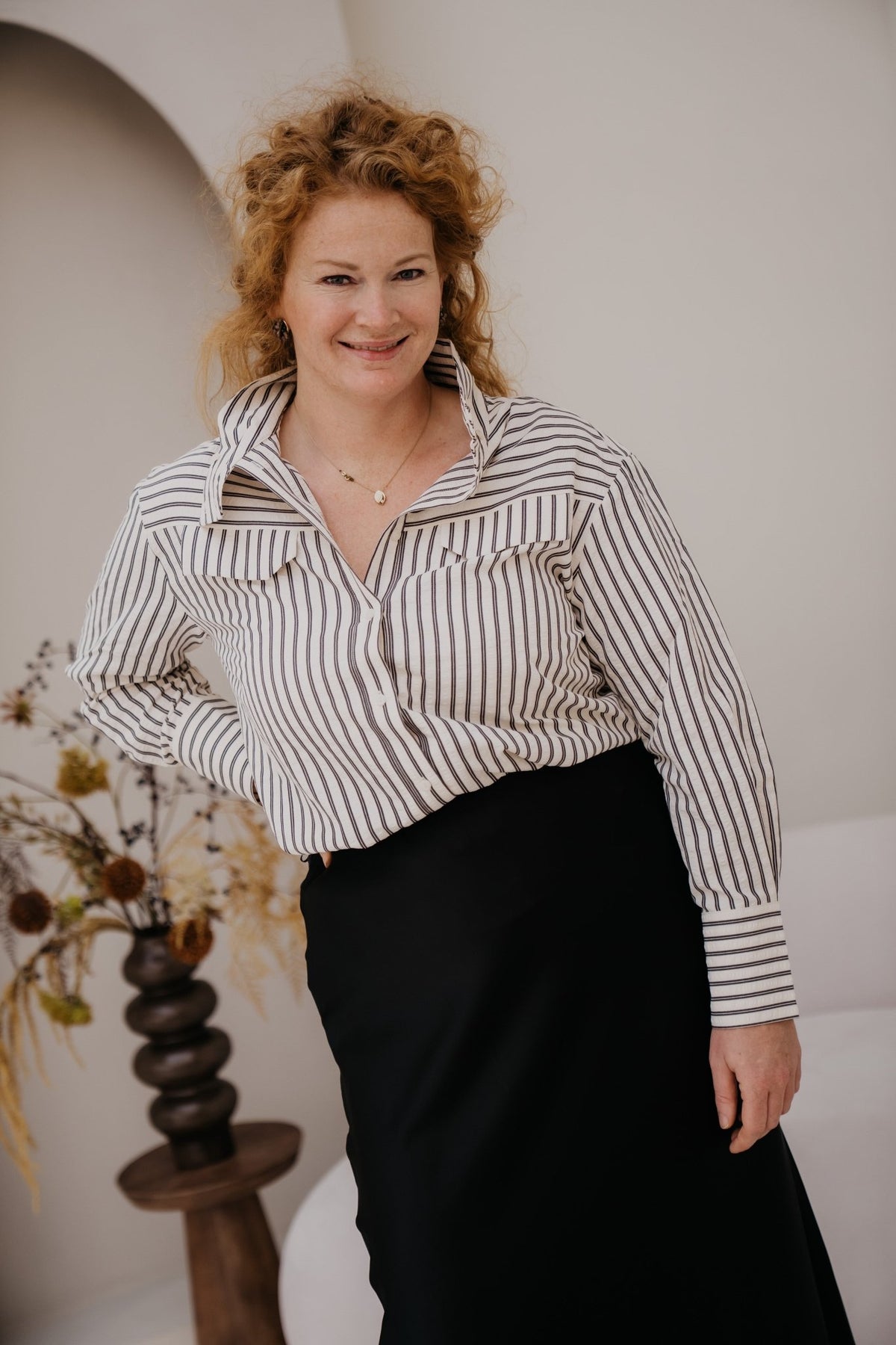 AndyCC stripe Pocket shirt black - Bij Keesje - Co'couture - Blouse
