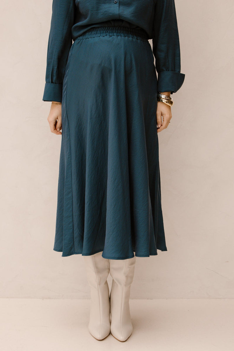 Angelina skirt teal - Bij Keesje - Elvira