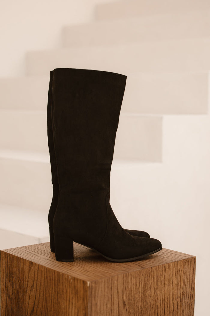 Ankara high heel black suede - Bij Keesje - Bij Keesje