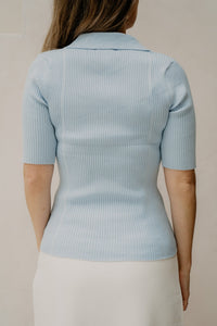 Anne Top Light Blue - Bij Keesje - Bij Keesje The Label - Top