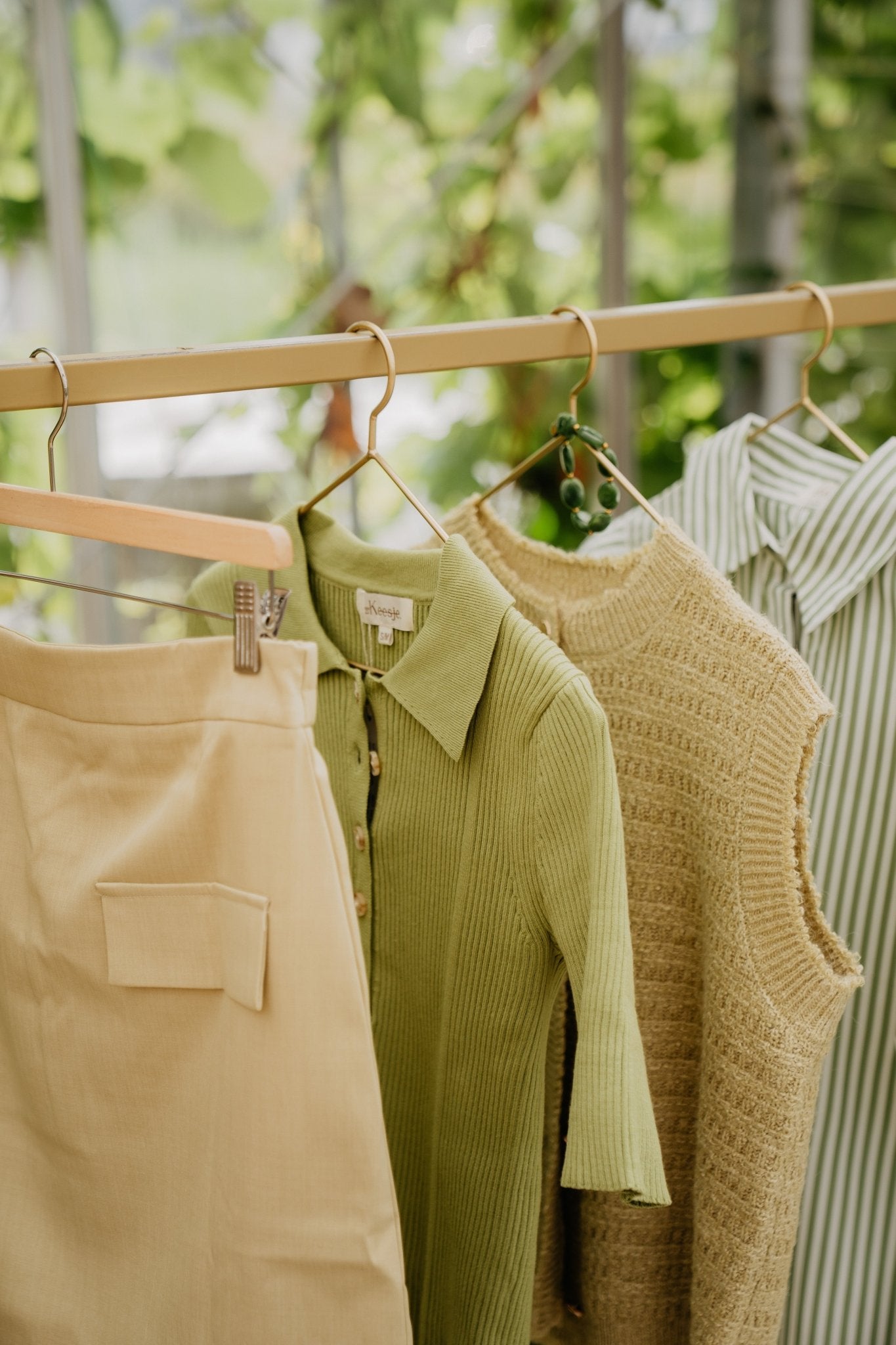 Anne Top Olive Green - Bij Keesje - Bij Keesje The Label - Top