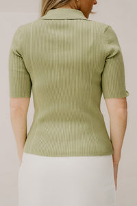 Anne Top Olive Green - Bij Keesje - Bij Keesje The Label - Top