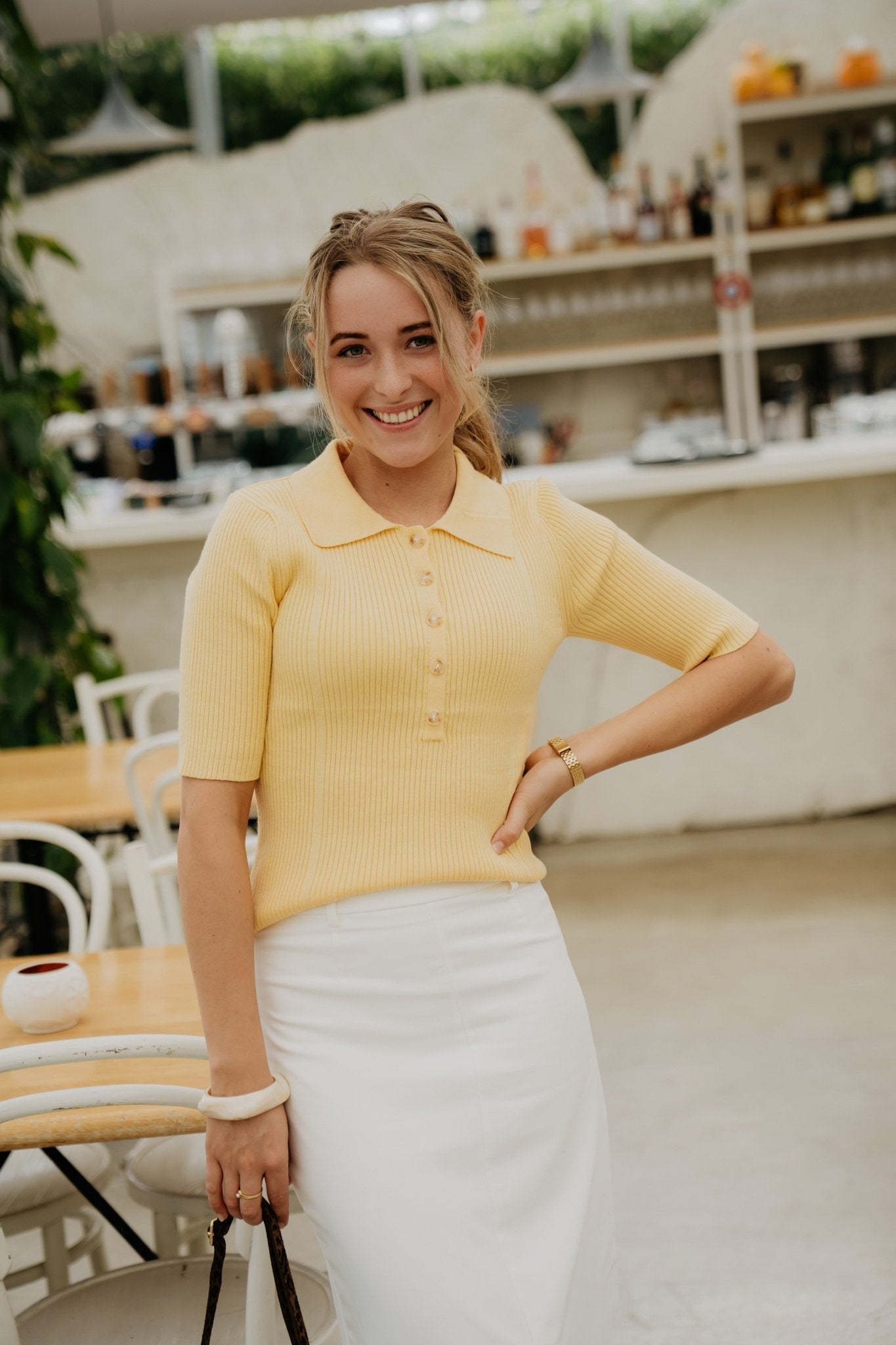 Anne Top Yellow - Bij Keesje - Bij Keesje The Label - Top