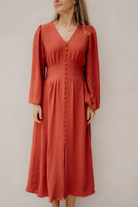 Annelie Solid Crepe Dress cherry pink - Bij Keesje - Neo Noir - Jurk