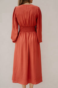 Annelie Solid Crepe Dress cherry pink - Bij Keesje - Neo Noir - Jurk