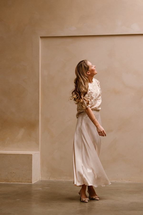 Annelien skirt beige - Bij Keesje - Bij Keesje The Label - rok