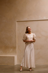 Annelien skirt beige
