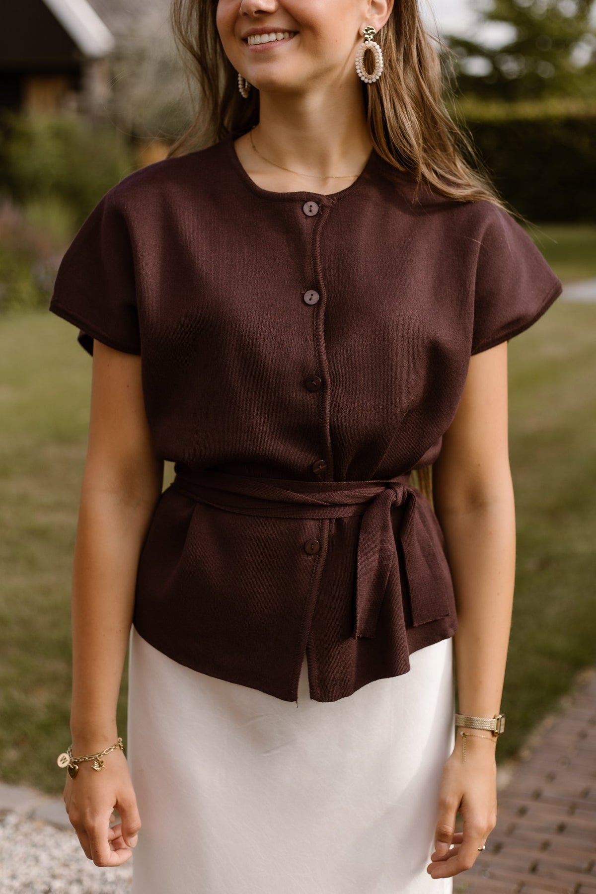 Annelore top brown - Bij Keesje - Bij Keesje - Top