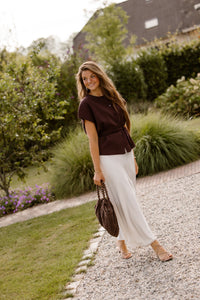 Annelore top brown - Bij Keesje - Bij Keesje - Top