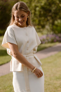 Annelore Top Ecru - Bij Keesje - Bij Keesje - top