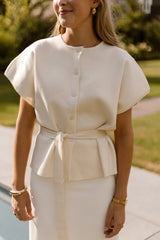 Annelore Top Ecru