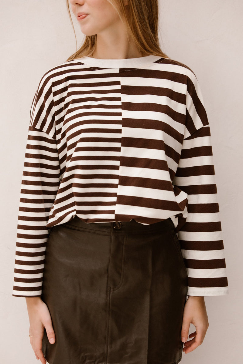 Annie leren rokje bruin - Bij Keesje - Bij Keesje