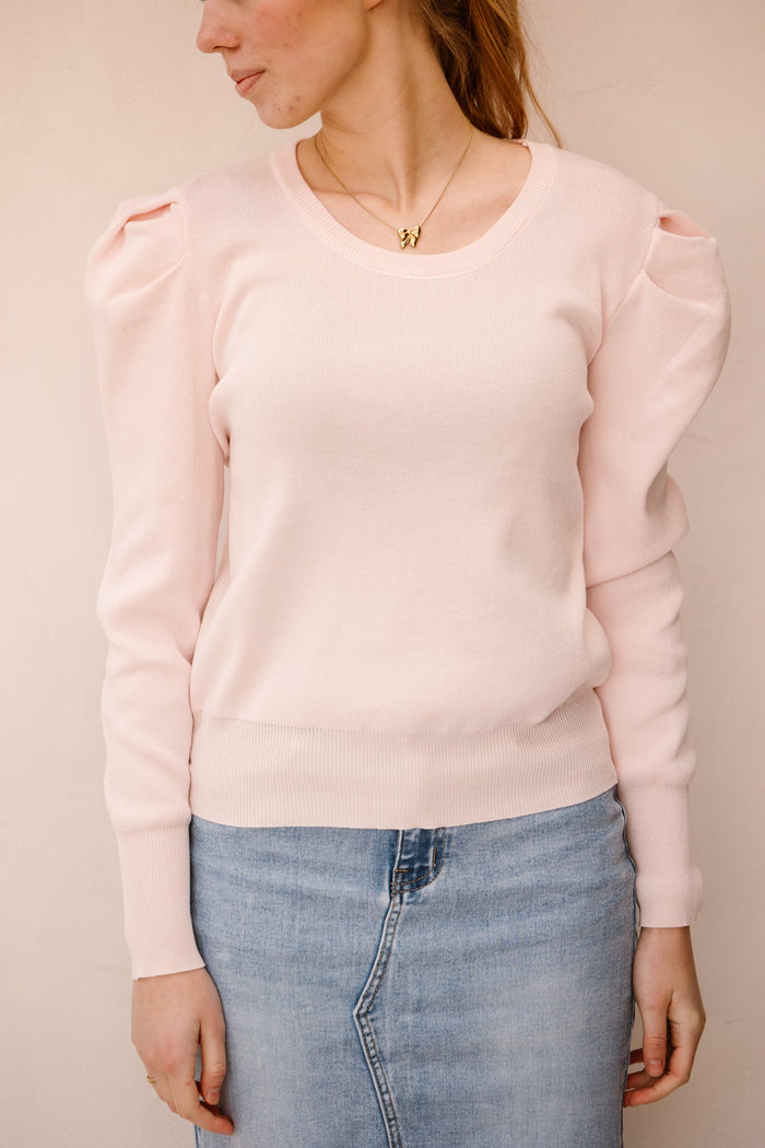 Anniek pofmouw top lichtroze - Bij Keesje - Bij Keesje