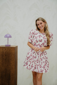 Annitas Starling Flower Dress Fuchsia - Bij Keesje - Neo Noir - Jurk