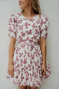 Annitas Starling Flower Dress Fuchsia - Bij Keesje - Neo Noir - Jurk