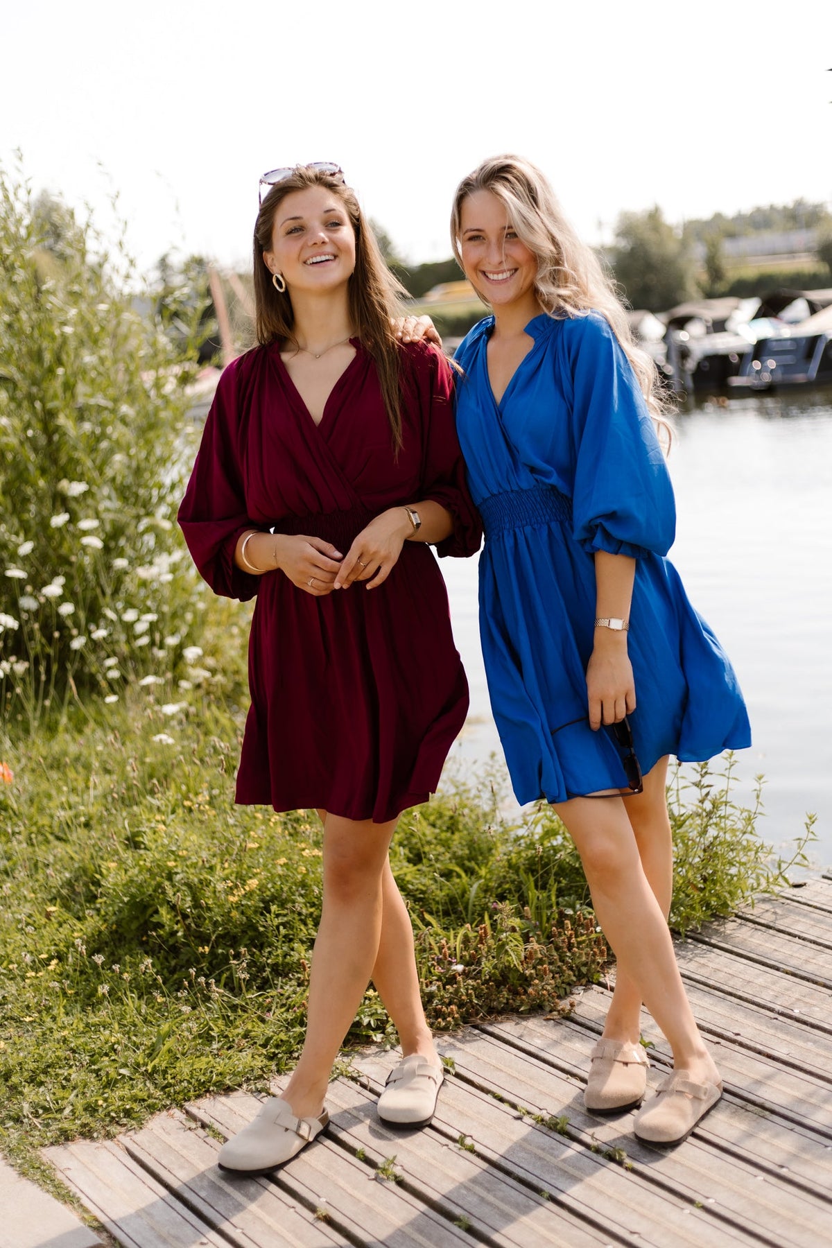 Anouk dress bordeaux - Bij Keesje - Bij Keesje - Jurk