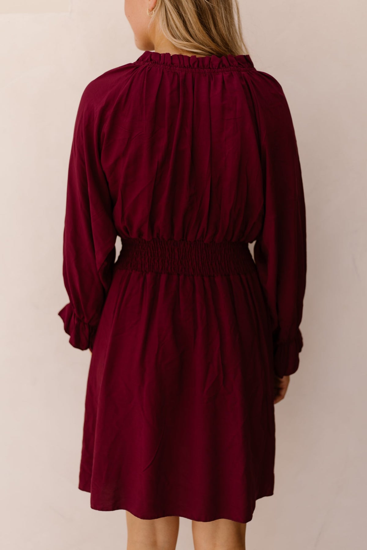 Anouk dress bordeaux - Bij Keesje - Bij Keesje - Jurk