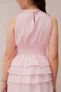 Ansol Emb Top Light Pink - Bij Keesje - Neo Noir - Top