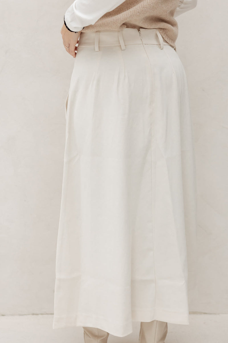 Anya pleat skirt bone CC - Bij Keesje - Co'couture