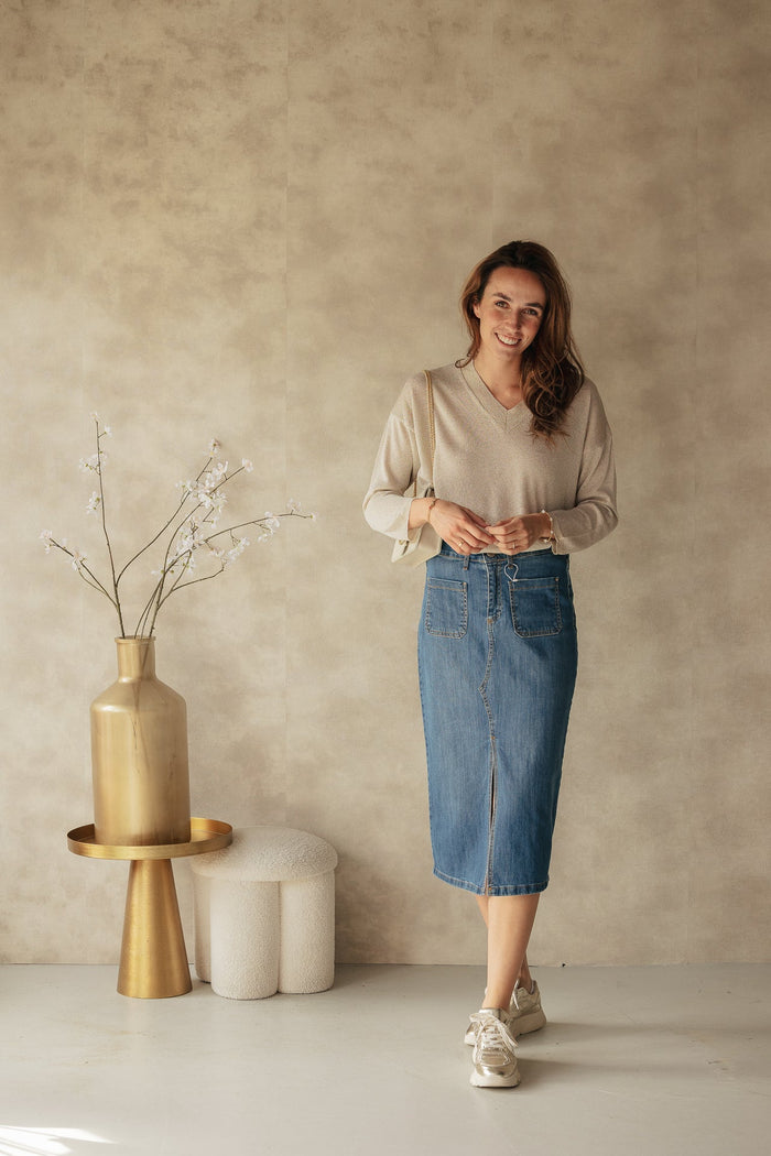 Aosta denim skirt - Bij Keesje