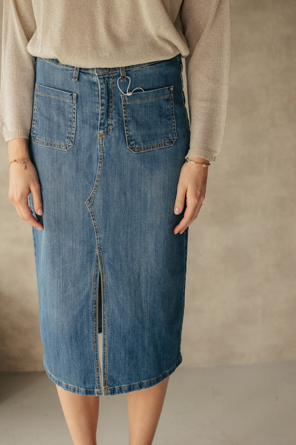 Aosta denim skirt - Bij Keesje