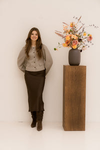 Aranti Structure Curve Jacket Warm Grey - Bij Keesje - Neo Noir