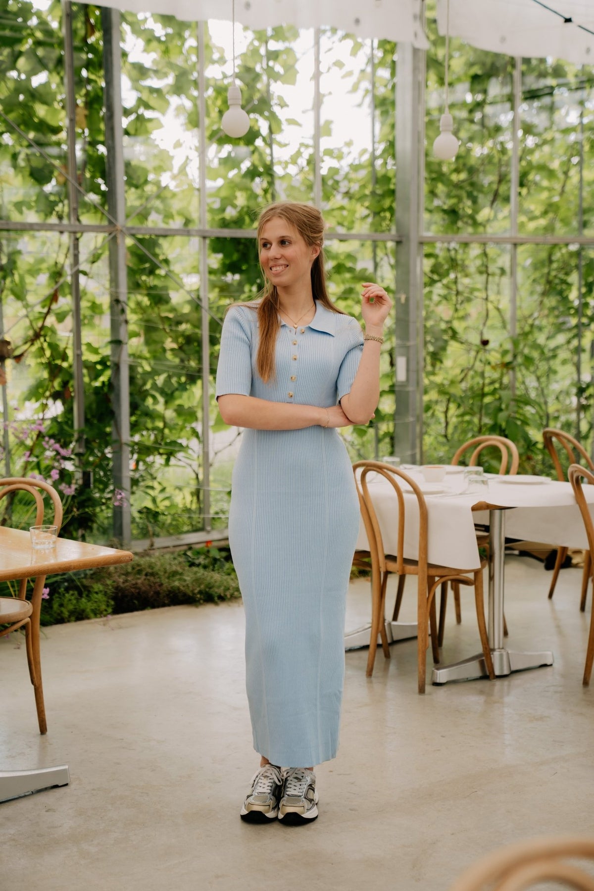 Arielle Bodycon Dress Light Blue - Bij Keesje - Bij Keesje The Label - Jurk