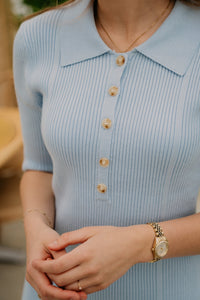 Arielle Bodycon Dress Light Blue - Bij Keesje - Bij Keesje The Label - Jurk
