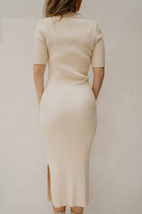 Arielle Bodycon Dress Off White - Bij Keesje - Bij Keesje The Label - Jurk